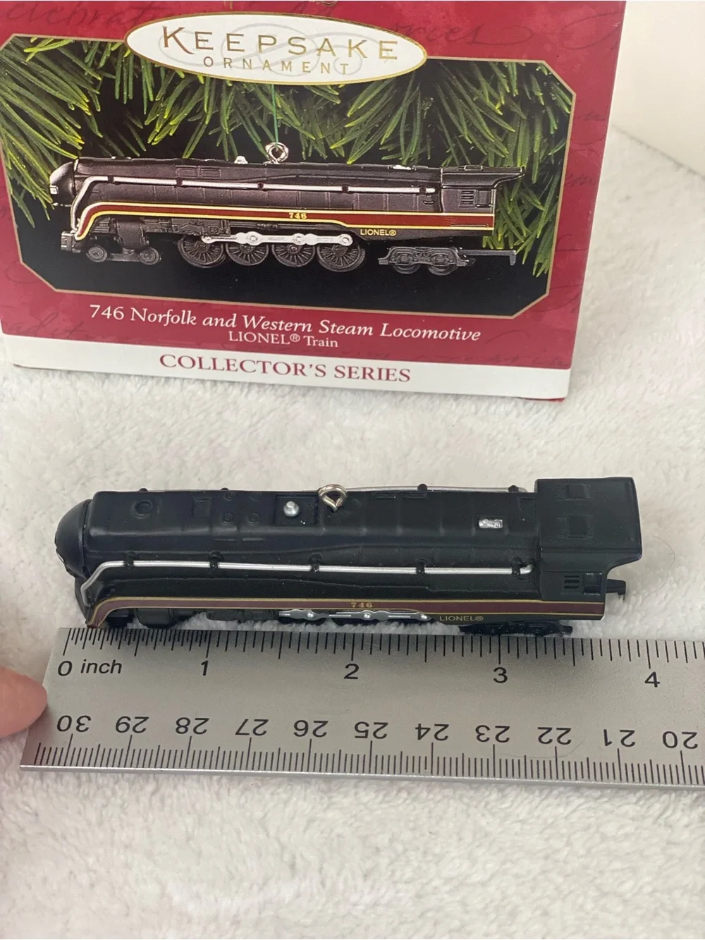 Hallmark Keepsake Lionel 746 Norfolk and Western Steam Locomotive Train Ornament